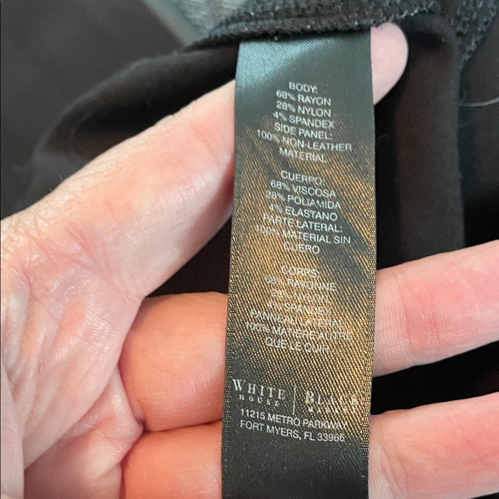 White House Black Market Black Leggings - Picture 3 of 6